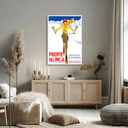 Puente Del Inca Winter Sports Poster