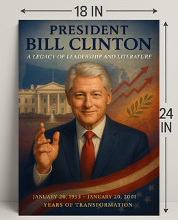 Bill Clinton Years of Transformation Poster PosterGoat