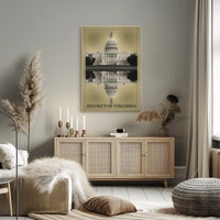 District Of Columbia Reflection Poster