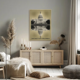 District Of Columbia Reflection Poster