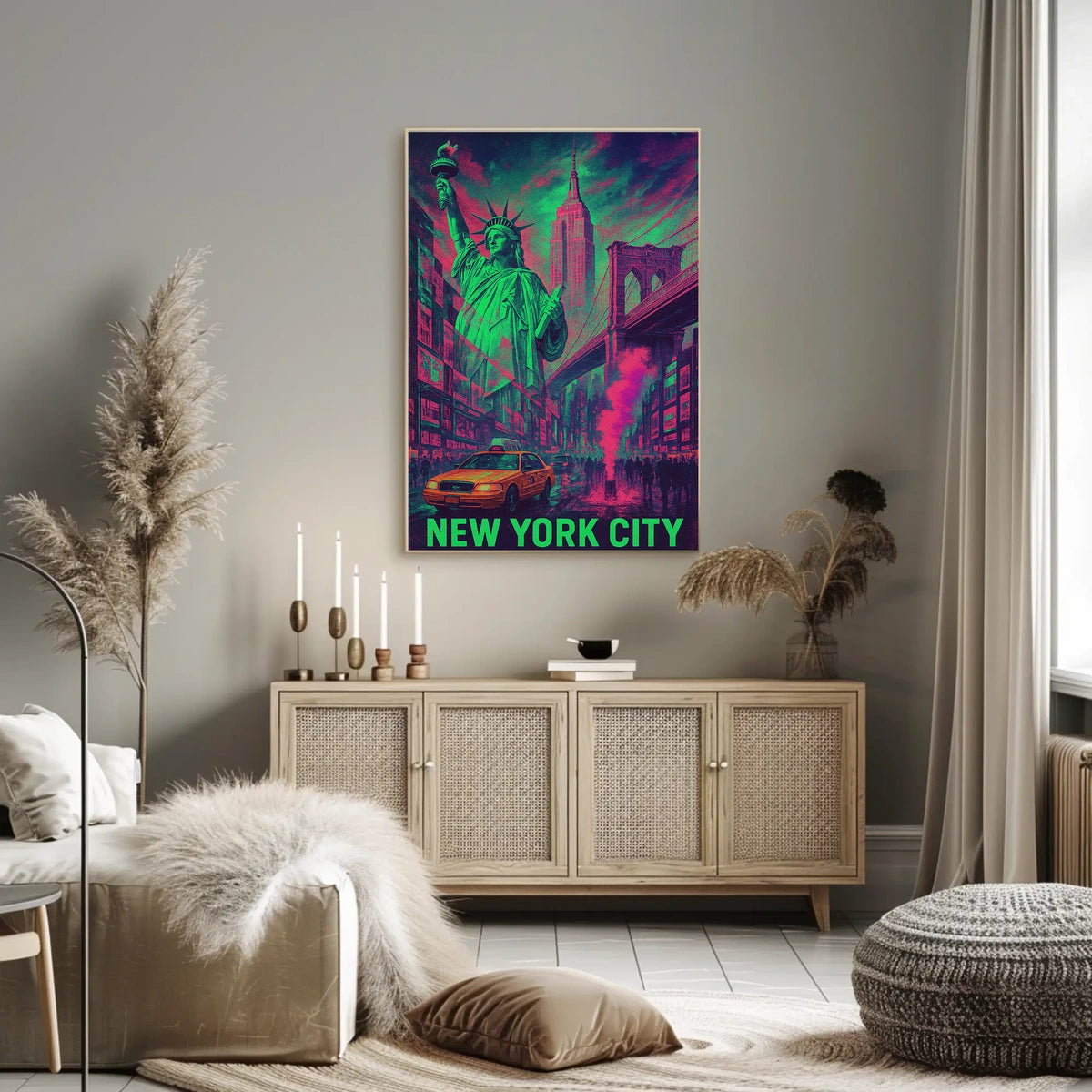 Neon New York City Poster