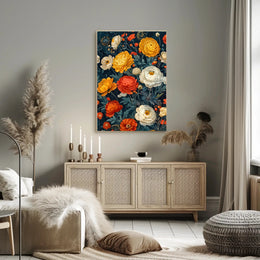 Vibrant Floral Symphony Wall Art Print