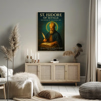 St. Isidore: Digital Age Patron Educational Poster