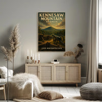 Kennesaw Mountain Civil War Battle Poster