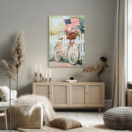 Vintage Bicycle Themed Home Decor Art Print 18x24 Poster