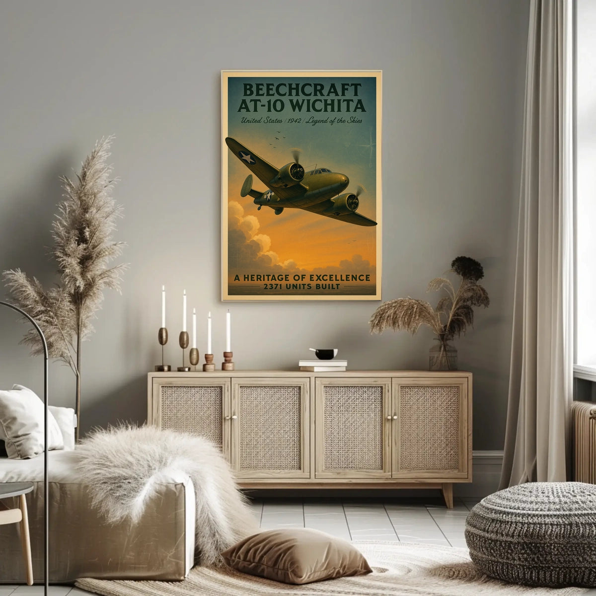 Beechcraft At-10 Wichita Legend Of The Poster