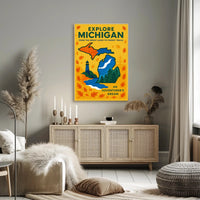Explore Michigan Poster PosterGoat