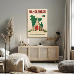National Martyrs' Memorial Bangladesh Cultural Heritage Poster