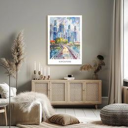 Singapore Skyline Poster PosterGoat