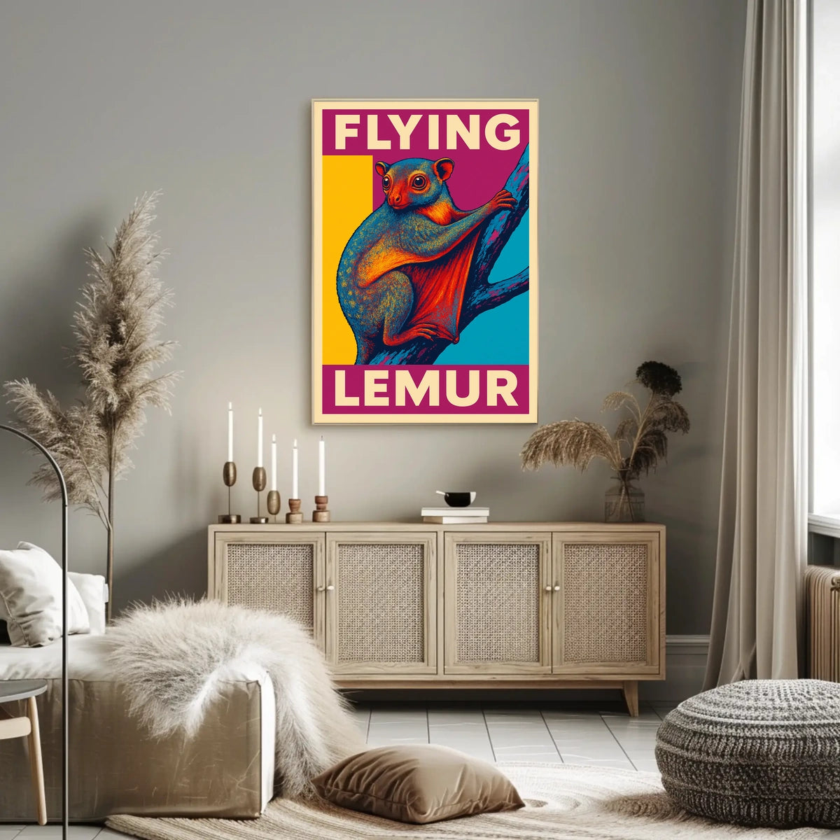 Flying Lemur Poster
