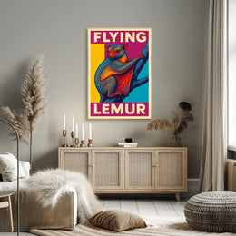Flying Lemur Poster