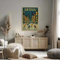Winter Skating In Seoul Poster