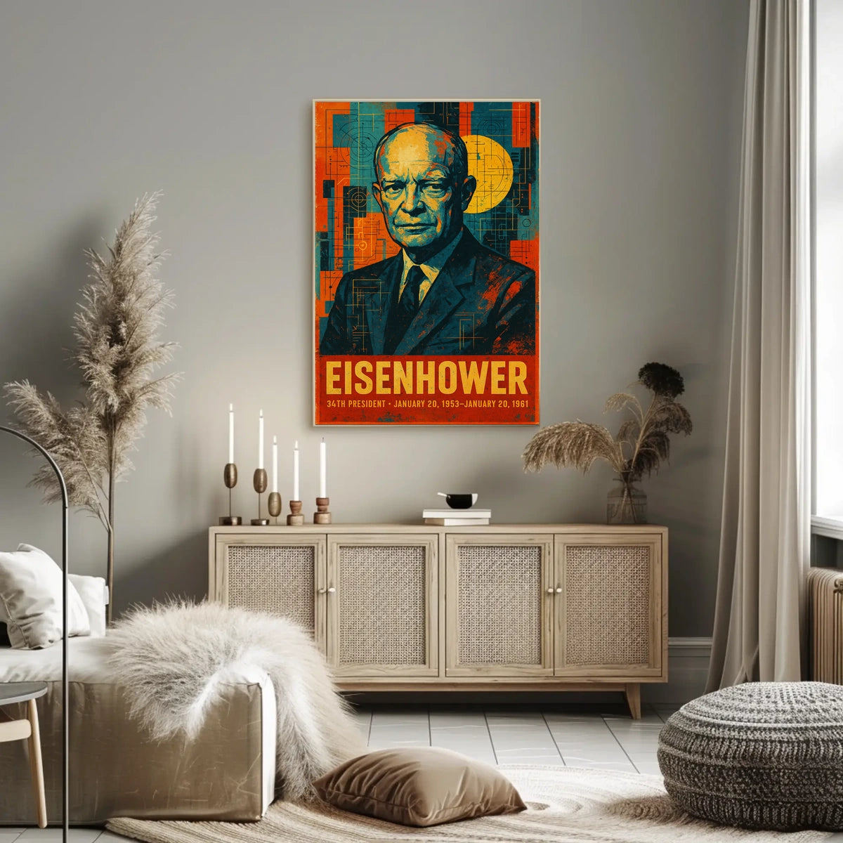 Dwight D. Eisenhower 34th President Poster