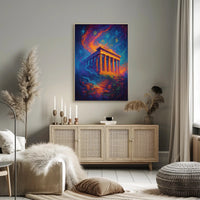 Parthenon Mystical Poster Wall Art Print Decor