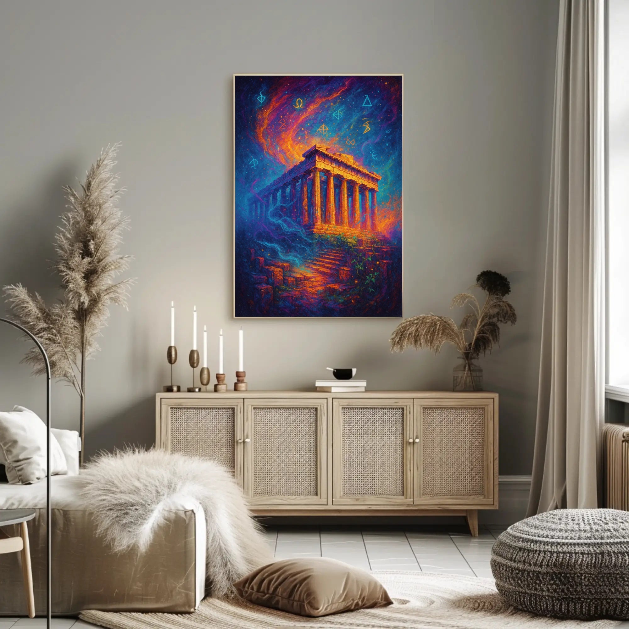 Parthenon Mystical Poster Wall Art Print Decor
