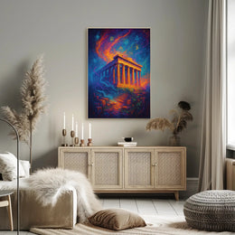 Parthenon Mystical Poster Wall Art Print Decor