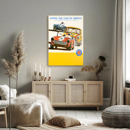 Sports Car Club of America Racing Poster