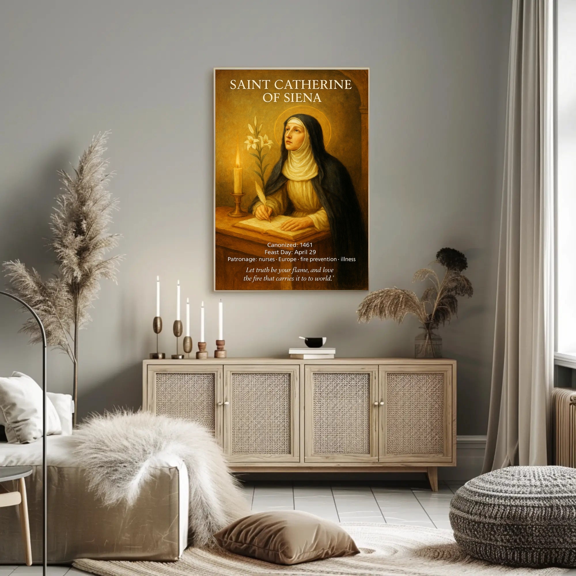 Saint Catherine of Siena Poster PosterGoat