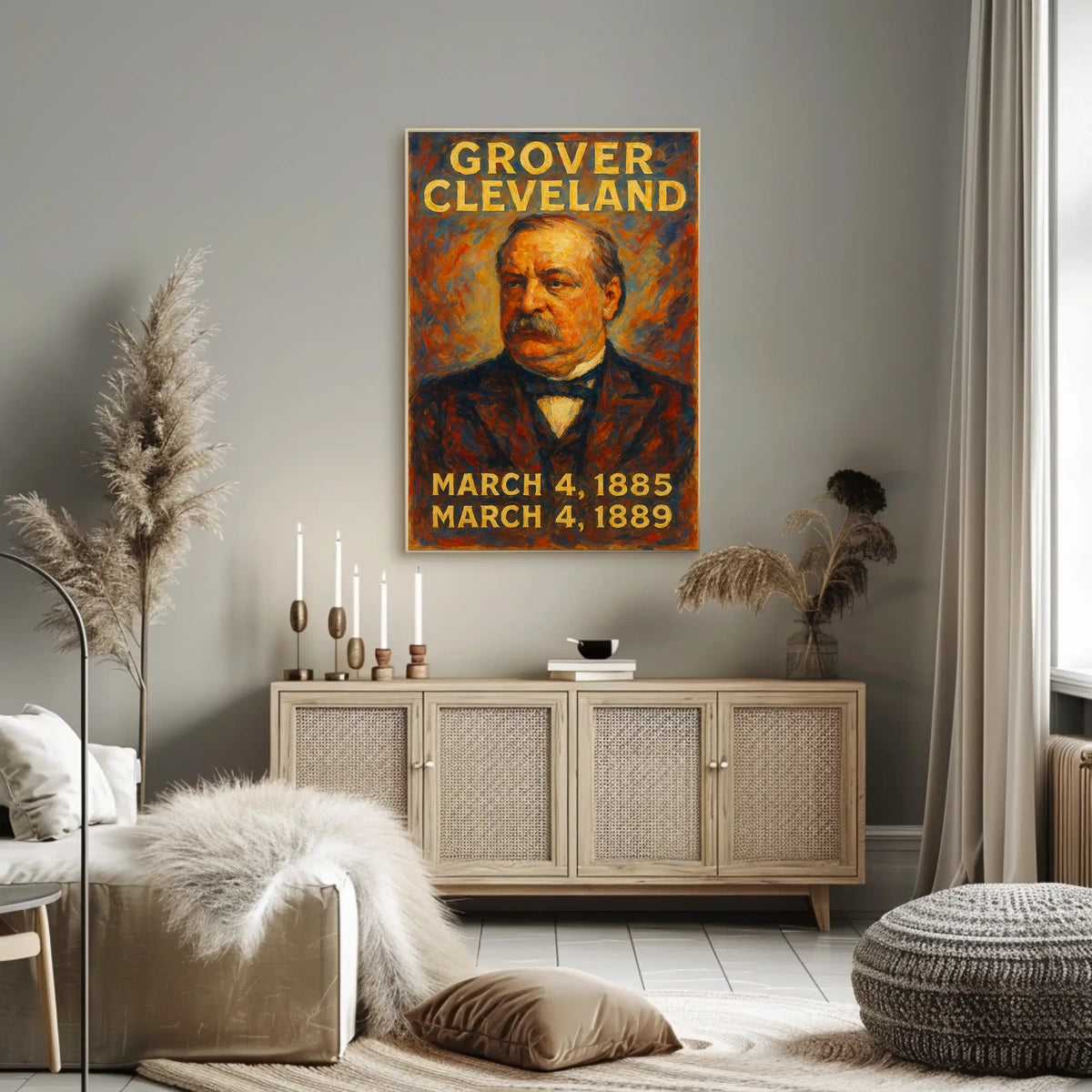 Grover Cleveland 22Nd And 24Th Poster