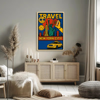 Statue Of Liberty New York Travel Poster Modern Wall Art