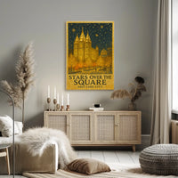 Stars Over The Square Salt Lake City Poster