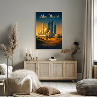 Abu Dhabi Tradition Innovation Cityscape Urban or Cityscape Poster