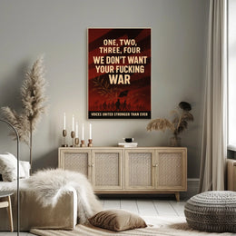 Voices United Against War Poster