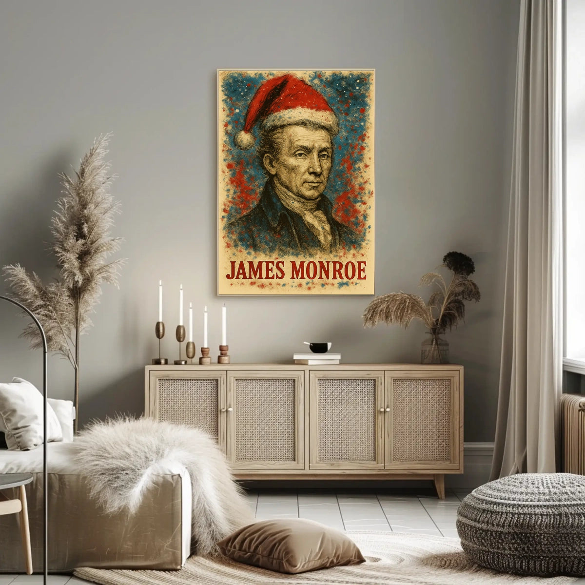 James Monroe 5th President of the United States Christmas SeriesPoster
