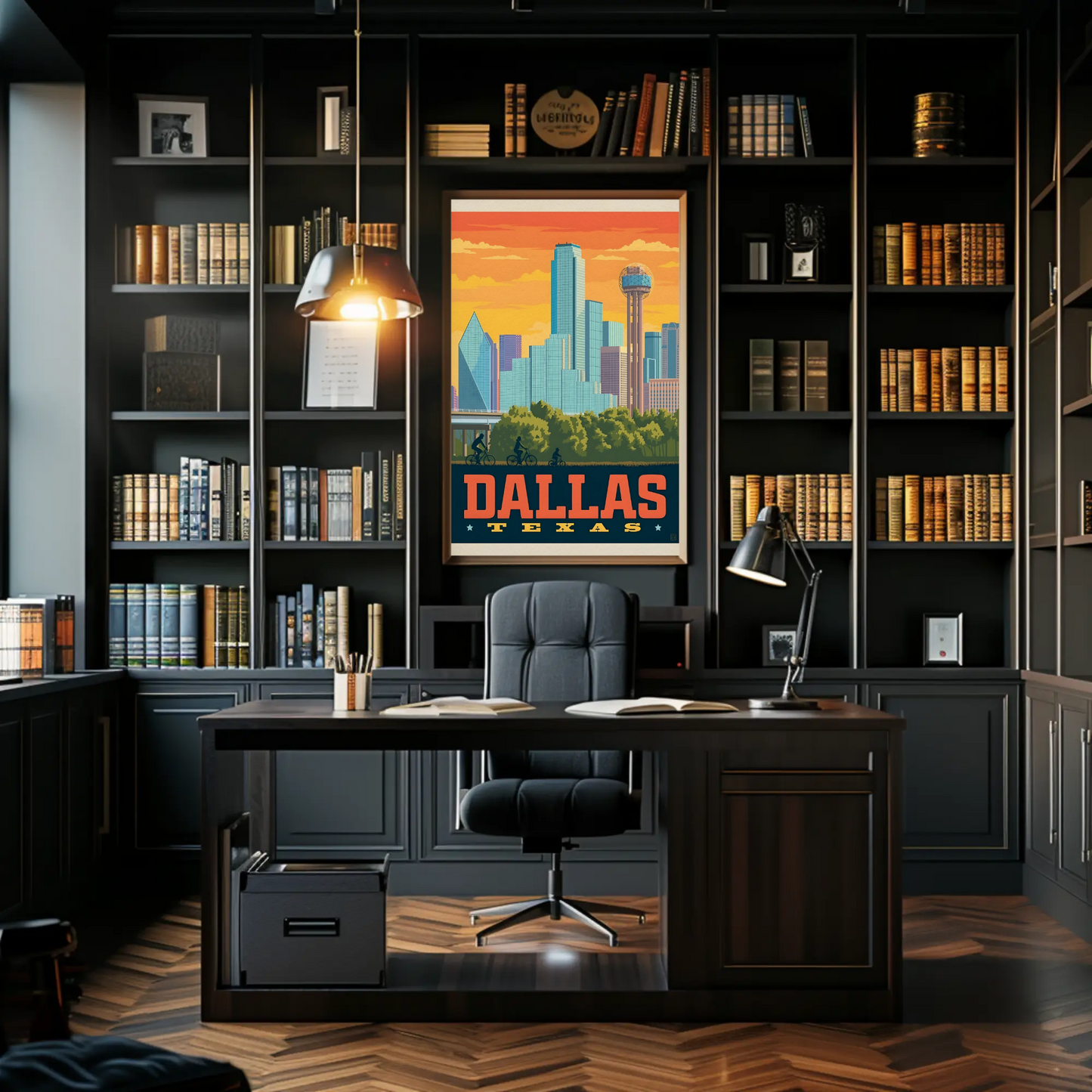 Dallas Texas Vintage Poster