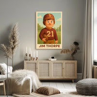 Jim Thorpe Legendary Athlete Poster