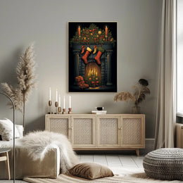 Holiday Hearth Poster