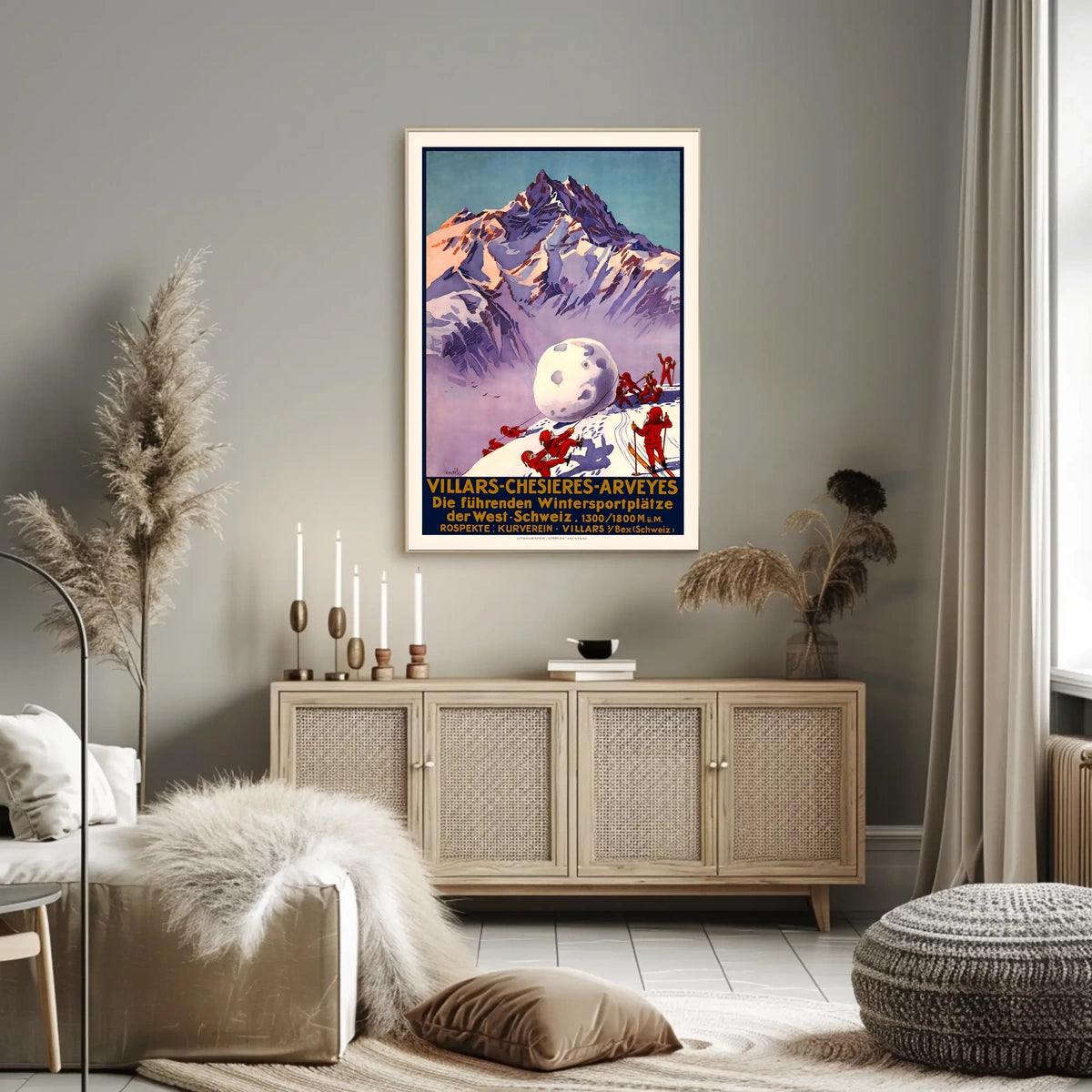 Villars-Chesières-Arveyes Winter Sports Poster