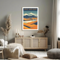 Great Sand Dunes National Park Scenic Poster Print