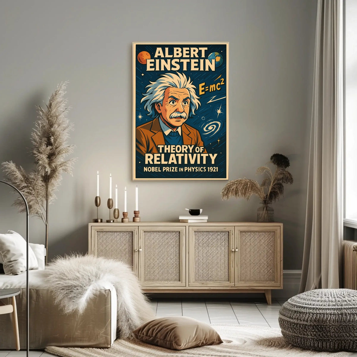 Albert Einstein Theory Of Relativity Poster
