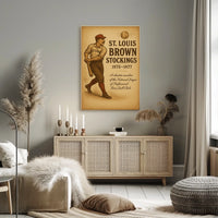St. Louis Brown Stockings 1875-1877 Poster