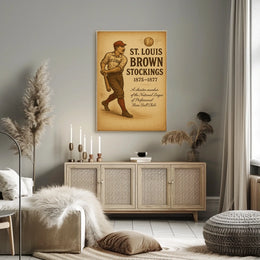 St. Louis Brown Stockings 1875-1877 Poster