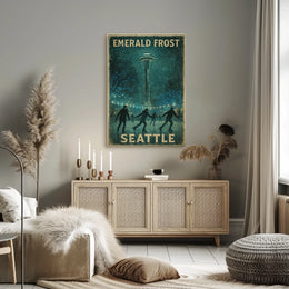 Emerald Frost In Seattle Poster