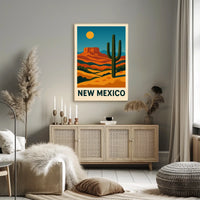 New Mexico Desert Landscape Poster