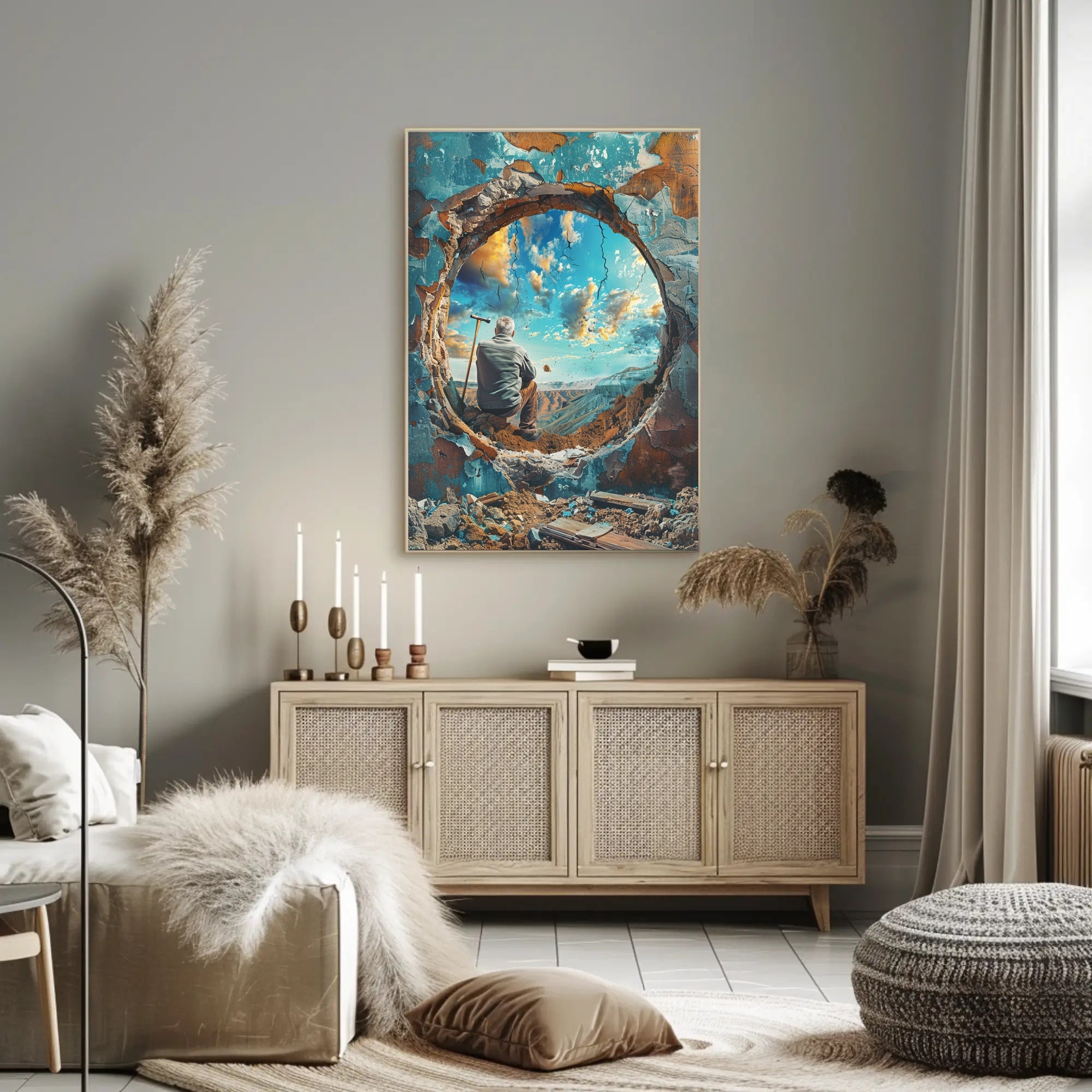 Through The Ruins Poster Art Print Decor PosterGoat