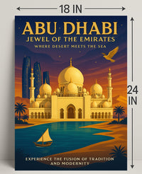 Abu Dhabi Cultural Heritage Travel Poster