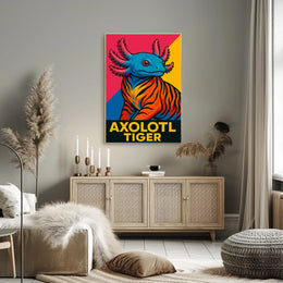 Axolotl Tiger Poster