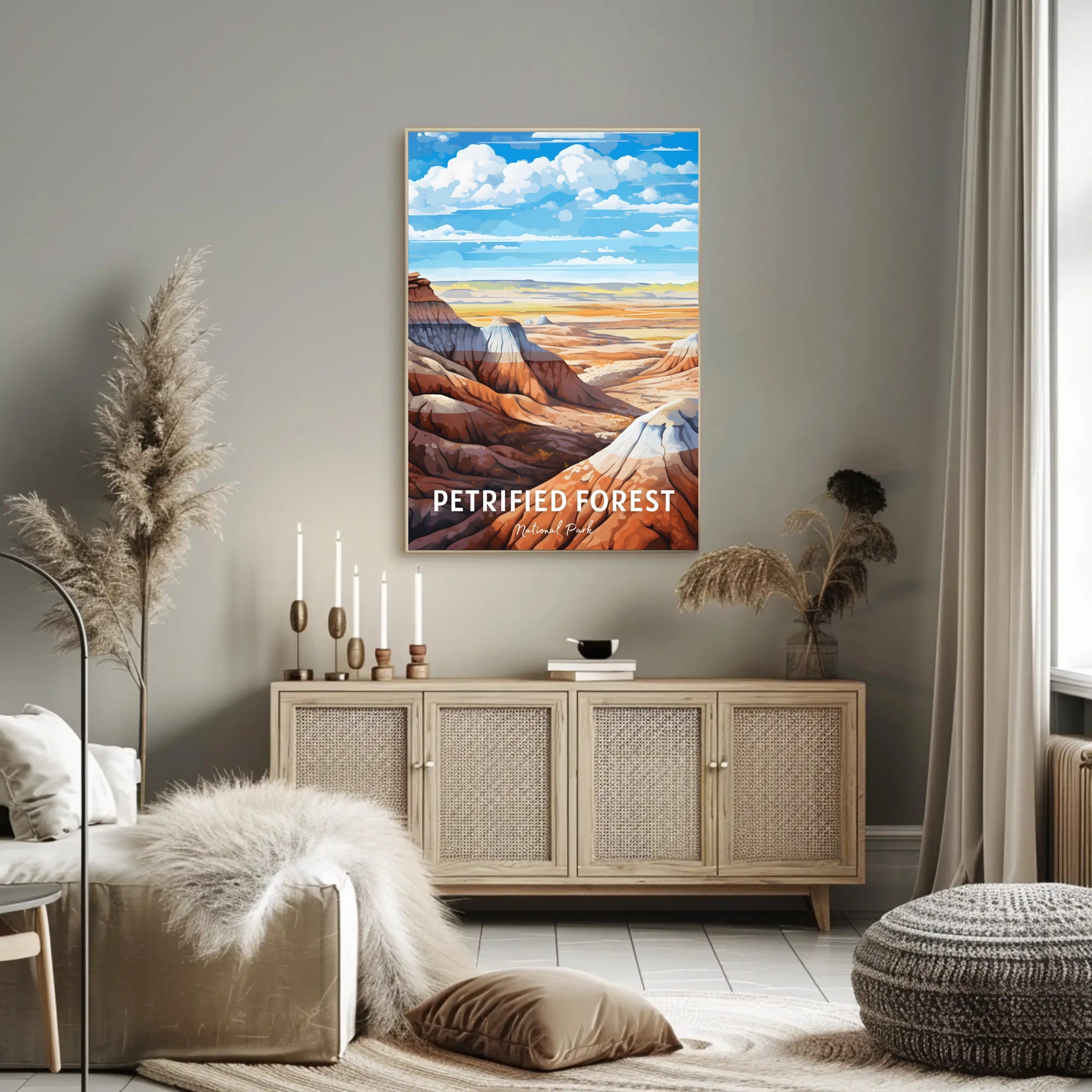 Petrified Forest National Park Vintage Travel Poster