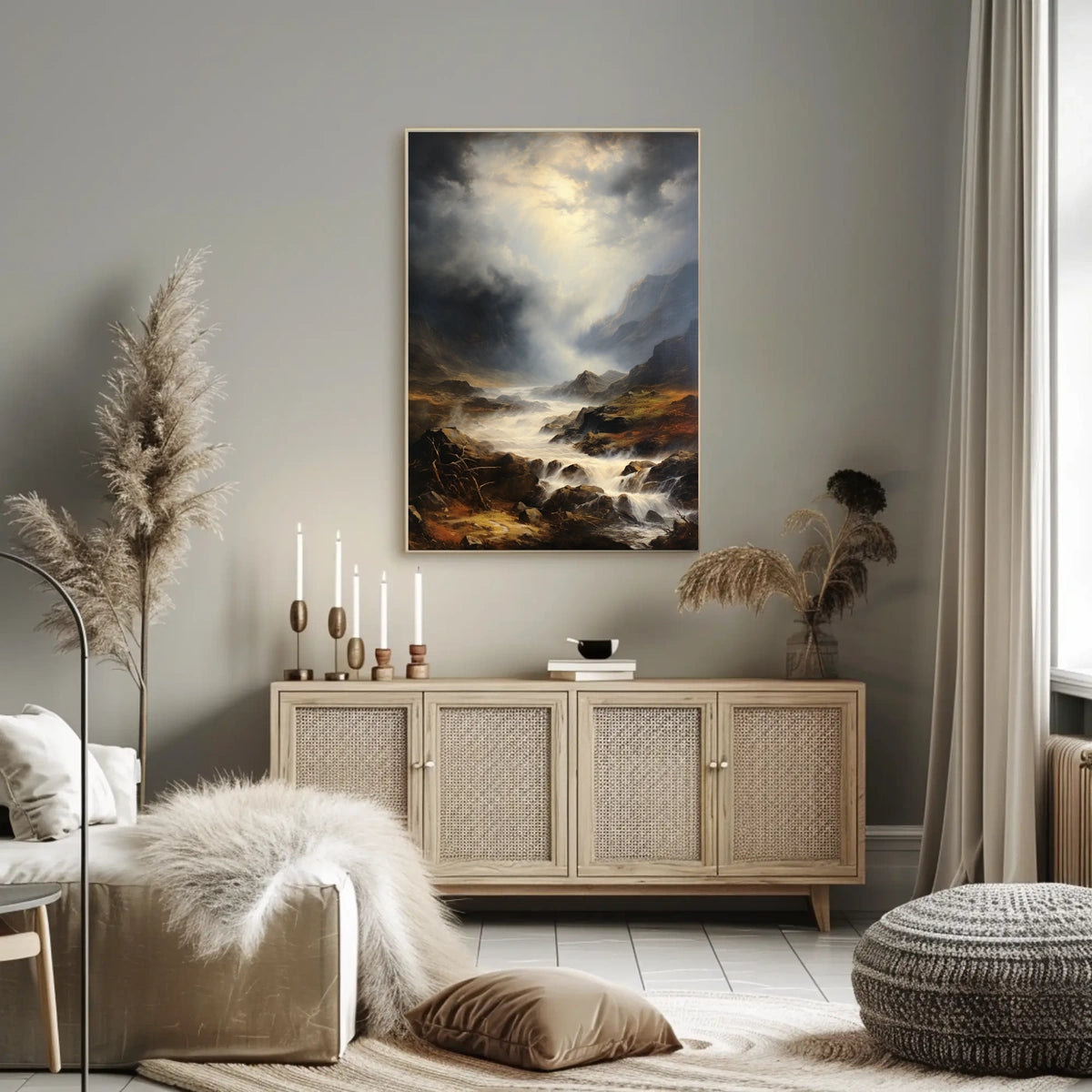 Dramatic Wilderness Landscape: Photorealistic National Park Poster