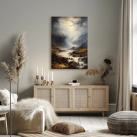 Dramatic Wilderness Landscape: Photorealistic National Park Poster