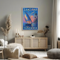 Zanzibar Sunset Poster