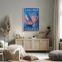 Zanzibar Sunset Poster