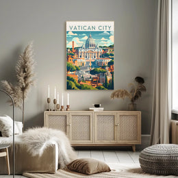 Vatican City's St. Peter's Basilica Travel Poster