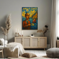 Amalfi Coast Surrealism Surreal Poster