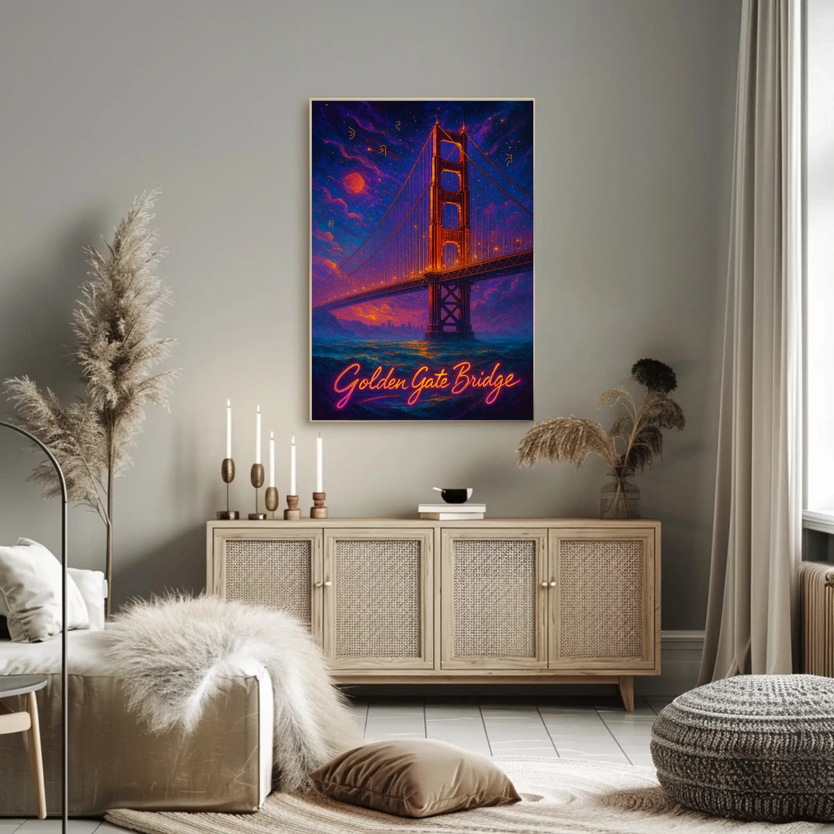 Golden Gate Bridge at Dusk Poster