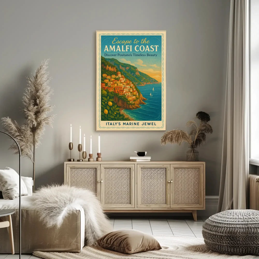 Discover Positano's Timeless Beauty Travel Poster